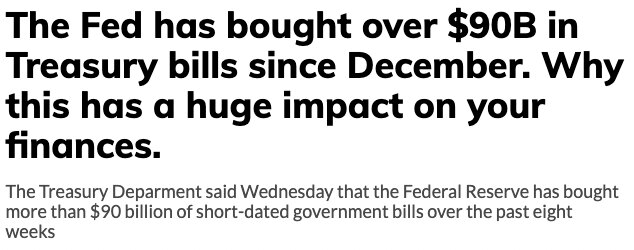 Fed balance sheet quietly expanding again